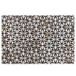 Teppich Kuhfell mehrfarbig 140 x 200 cm Patchwork Kurzflor ISHAN