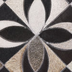 Teppich Kuhfell mehrfarbig 140 x 200 cm Patchwork Kurzflor ISHAN