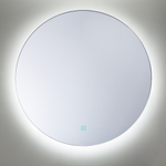 LED-Badezimmer-Spiegel CALLAC 60 cm 60 cm Silber