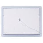 LED-Badezimmer-Spiegel CORROY 80 cm 60 cm Silber