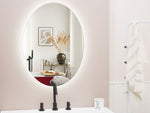 LED-Badezimmer-Spiegel MAZILLE 60 cm 80 cm Silber