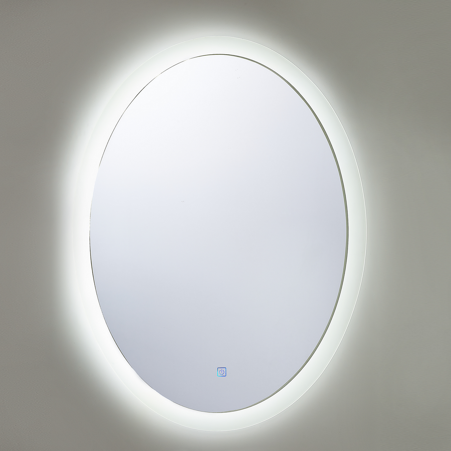 LED-Badezimmer-Spiegel VIRIAT 60 cm 80 cm Silber