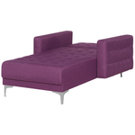 Chaiselongue Polsterbezug violett / silber ABERDEEN