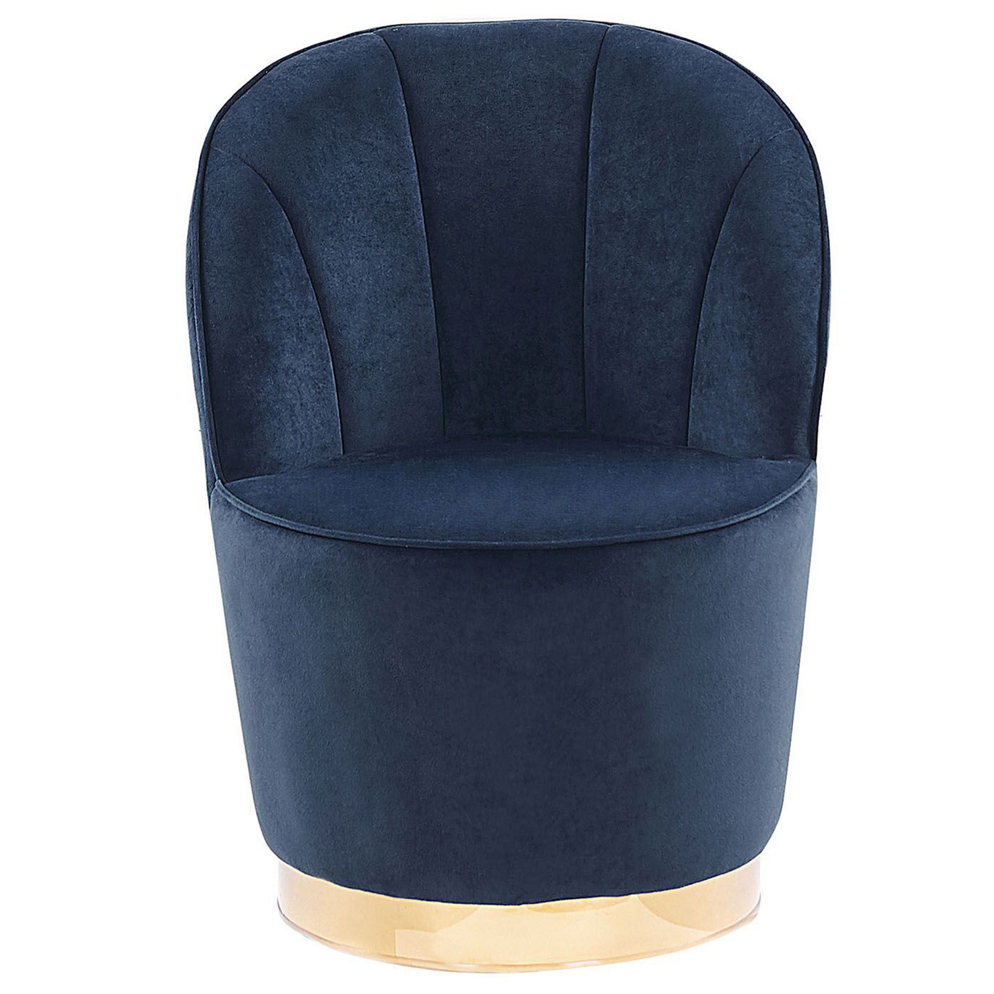 Sessel ALBY Samtstoff Dunkelblau