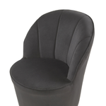 Sessel ALBY Samtstoff Schwarz