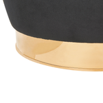 Sessel ALBY Samtstoff Schwarz