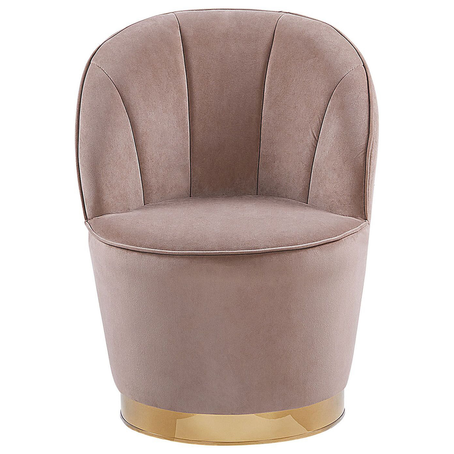 Sessel ALBY Samtstoff Hellbeige