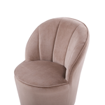 Sessel ALBY Samtstoff Hellbeige