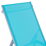 Gartenliege Stahl Textilbespannung blau NOLI