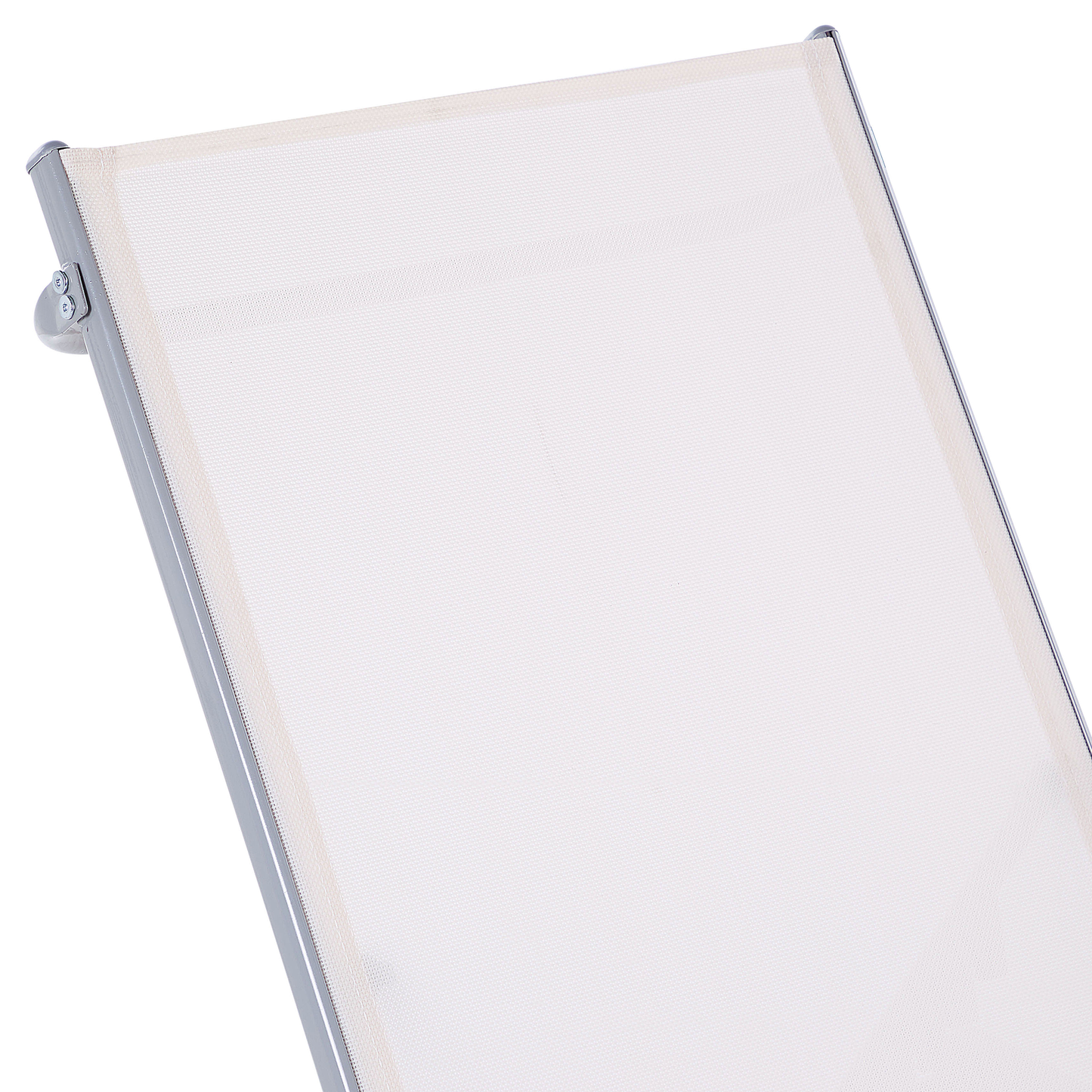 Gartenliege Stahl Textilbespannung weiss NOLI