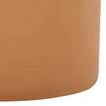 Pouf Samtstoff orange rund ⌀ 47 cm LOVETT