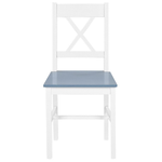 Esszimmer Set MOANA Kiefernholz Weiss 4-Sitzer