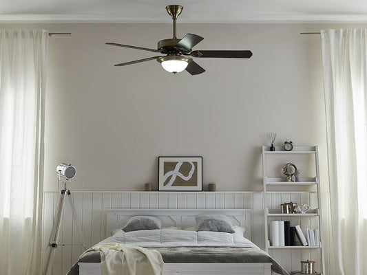 Deckenventilator mit Licht BEGEJ mit Fernbedienung Dunkelbraun