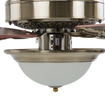 Deckenventilator mit Licht BEGEJ mit Fernbedienung Dunkelbraun