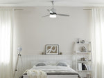 Deckenventilator mit Licht MLAVA mit Fernbedienung Silber
