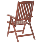 Bistro Set mit Kissen Holz Taupe TOSCANA