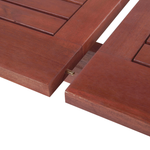 Gartentisch Set Massivholz Taupe TOSCANA