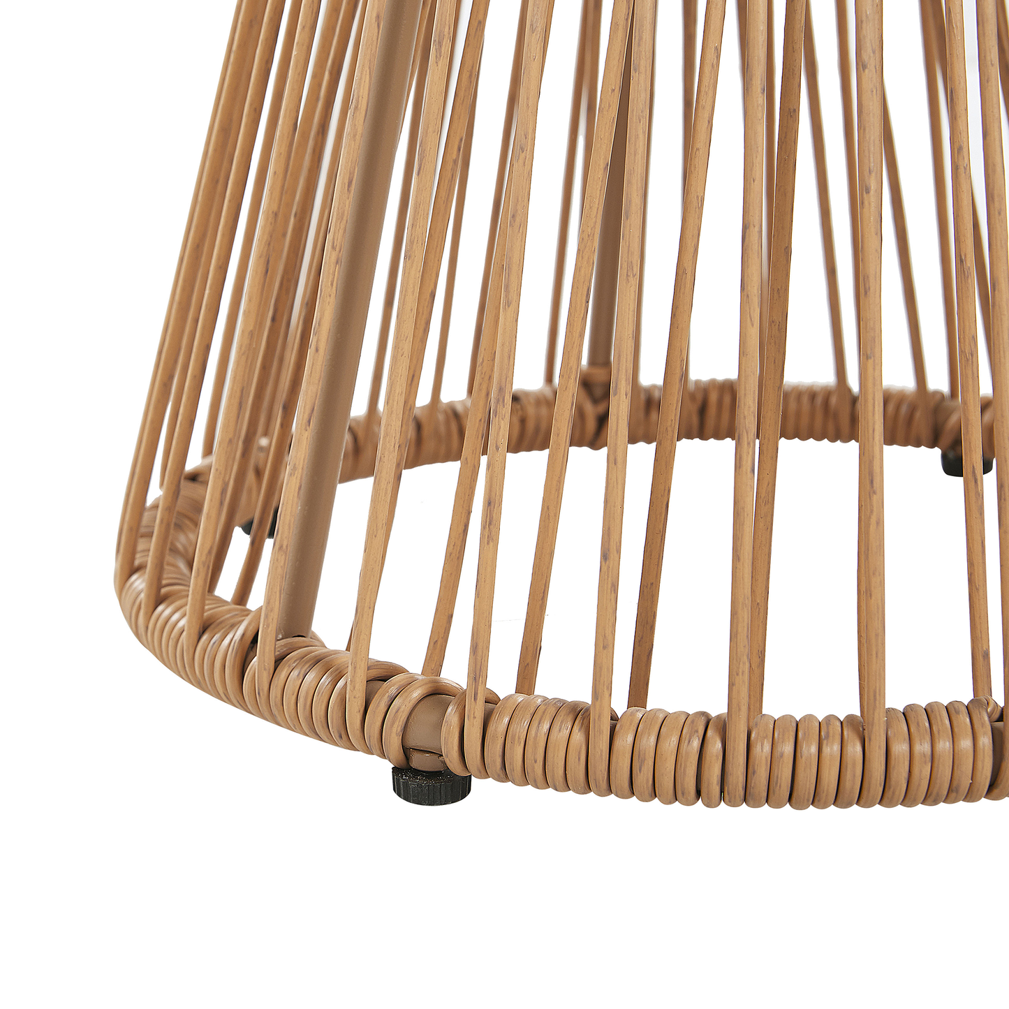 Bistro Set inkl. Kissen TRESTINA Polyrattan Hellbraun