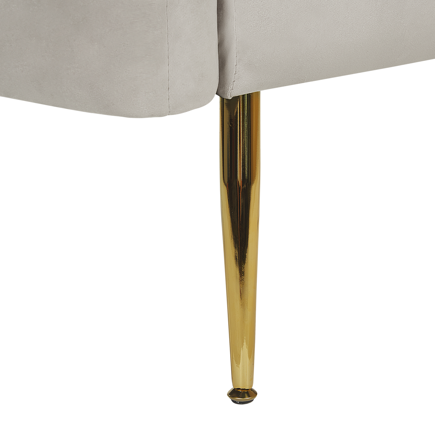 Sessel LACONIA Samtstoff Taupe