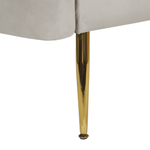 Sessel LACONIA Samtstoff Taupe