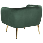 Sessel LACONIA Samtstoff Dunkelgrün