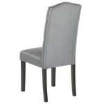 Esszimmerstuhl 2er Set SHIRLEY Stoff Grau