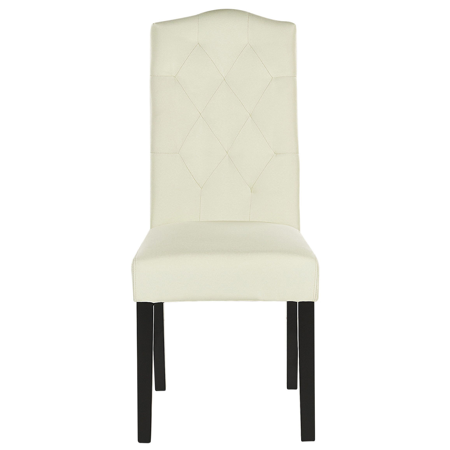 Esszimmerstuhl 2er Set Stoff Creme SHIRLEY