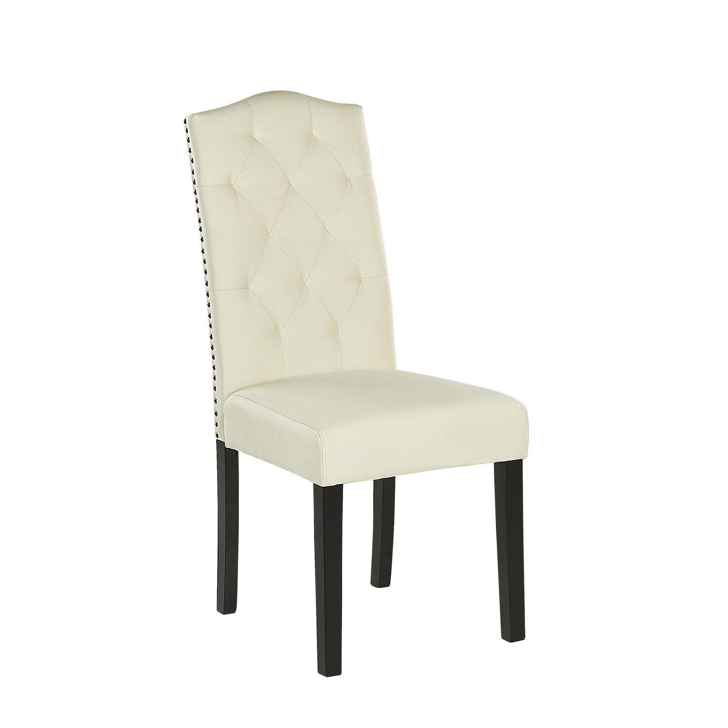 Esszimmerstuhl 2er Set Stoff Creme SHIRLEY