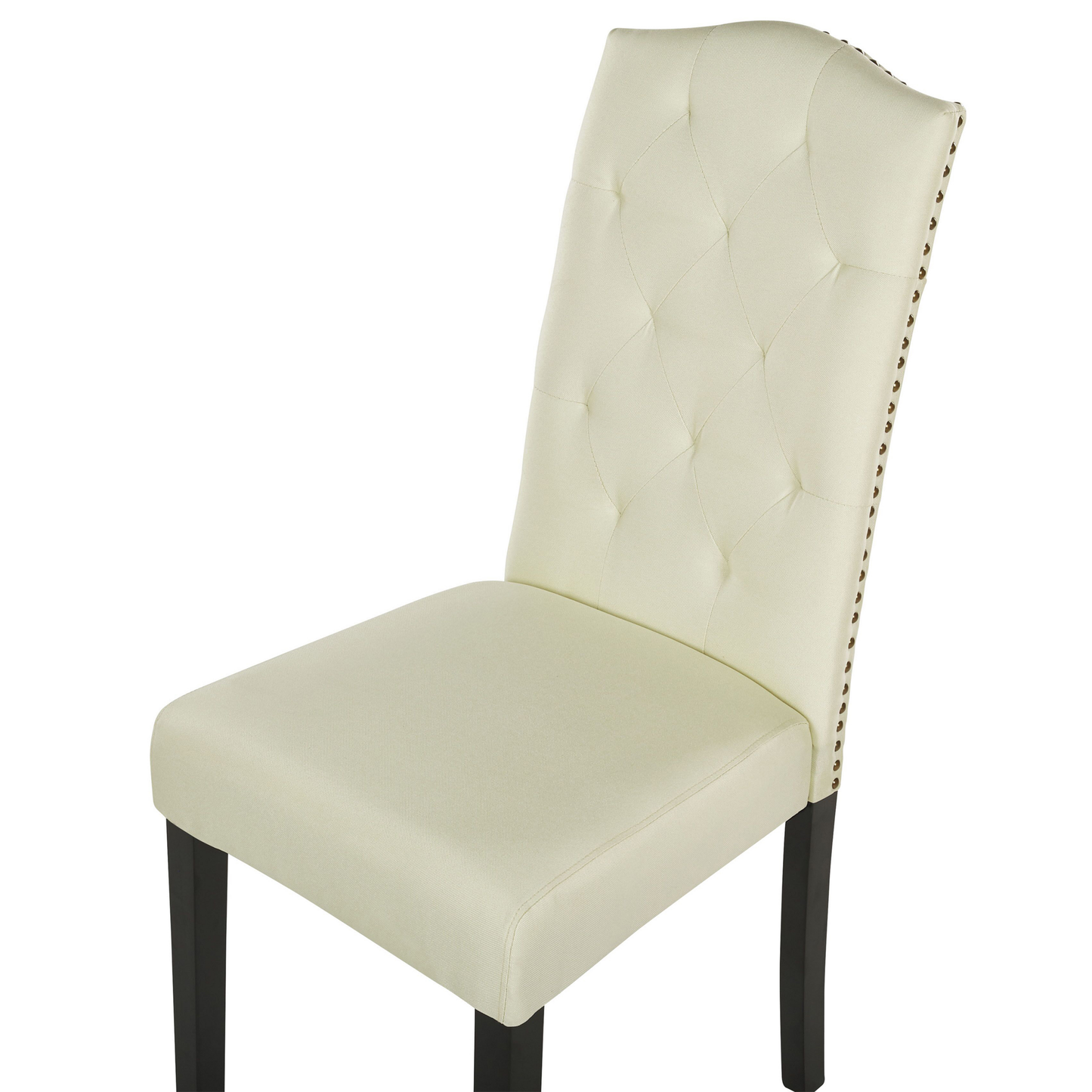 Esszimmerstuhl 2er Set Stoff Creme SHIRLEY