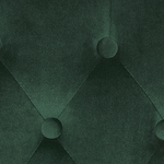 Esszimmerstuhl 2er Set Samtstoff Dunkelgrün VELVA