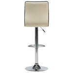 Set mit 2 Barstühlen LUCERNE Kunstleder drehbar Hellbeige