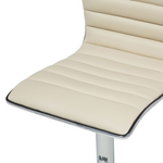 Set mit 2 Barstühlen LUCERNE Kunstleder drehbar Hellbeige