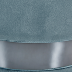 Pouf mit Stauraum Samtstoff blau 2er Set DORIS
