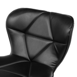 Set mit 2 Barstühlen VALETTA Kunstleder drehbar Schwarz