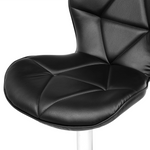 Set mit 2 Barstühlen VALETTA Kunstleder drehbar Schwarz
