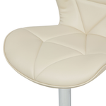 Set mit 2 Barstühlen VALETTA Kunstleder drehbar Hellbeige