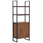 Bücherschrank TIFTON 158 cm Dunkelbraun