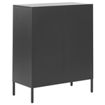 Schrank WAKATIPU Metall 102 cm Schwarz