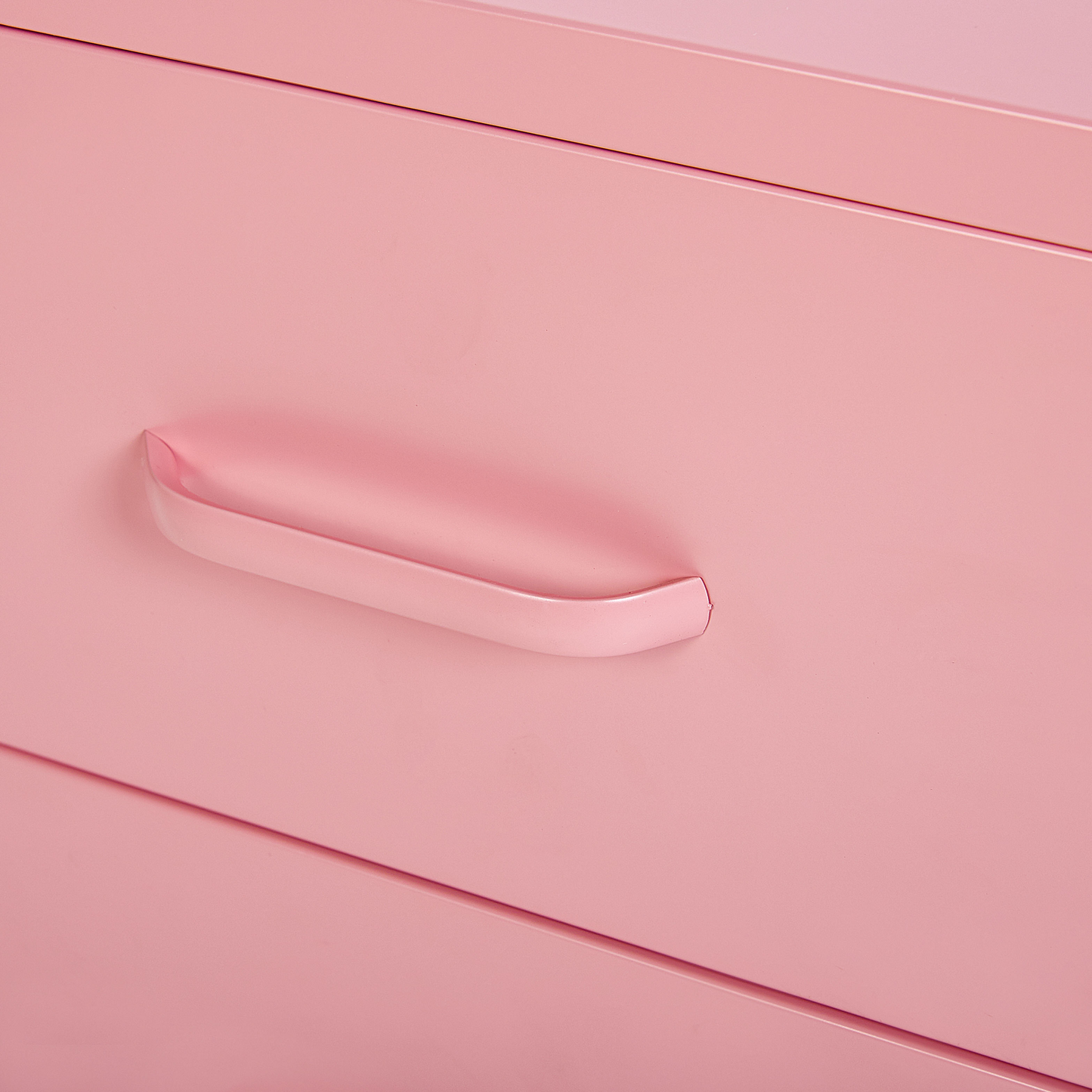 Nachttisch mit 2 Schubladen MALAVI Metall Rosa