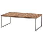 Lounge Set mit Tisch 4-Sitzer BERMUDA Akazienholz Braun