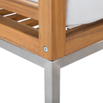 Lounge Set mit Tisch 4-Sitzer BERMUDA Akazienholz Braun
