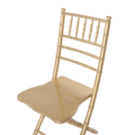 Esszimmerstuhl 4er Set klappbar MACHIAS Buchenholz Gold