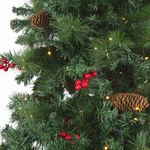 Künstlicher Weihnachtsbaum mit LED Beleuchtung 180 cm grün JACINTO