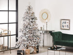 Künstlicher Weihnachtsbaum schneebedeckt 180 cm weiss TOMICHI