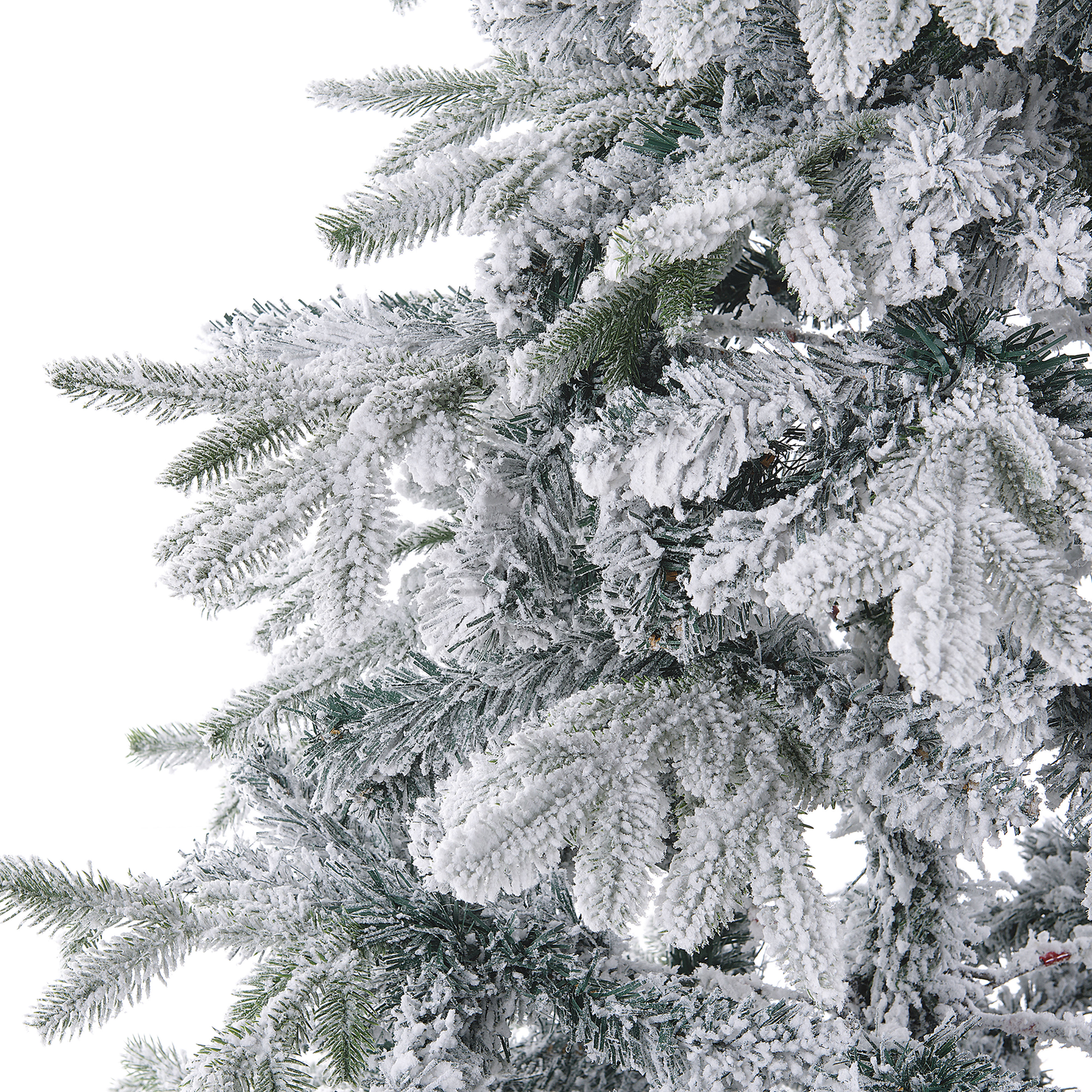 Künstlicher Weihnachtsbaum schneebedeckt 180 cm weiss TOMICHI