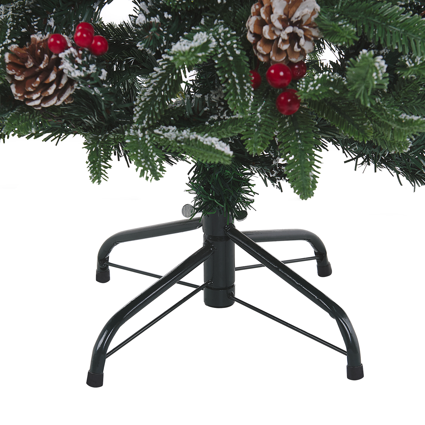 Künstlicher Weihnachtsbaum mit Schnee bestreut 120 cm grün DENALI