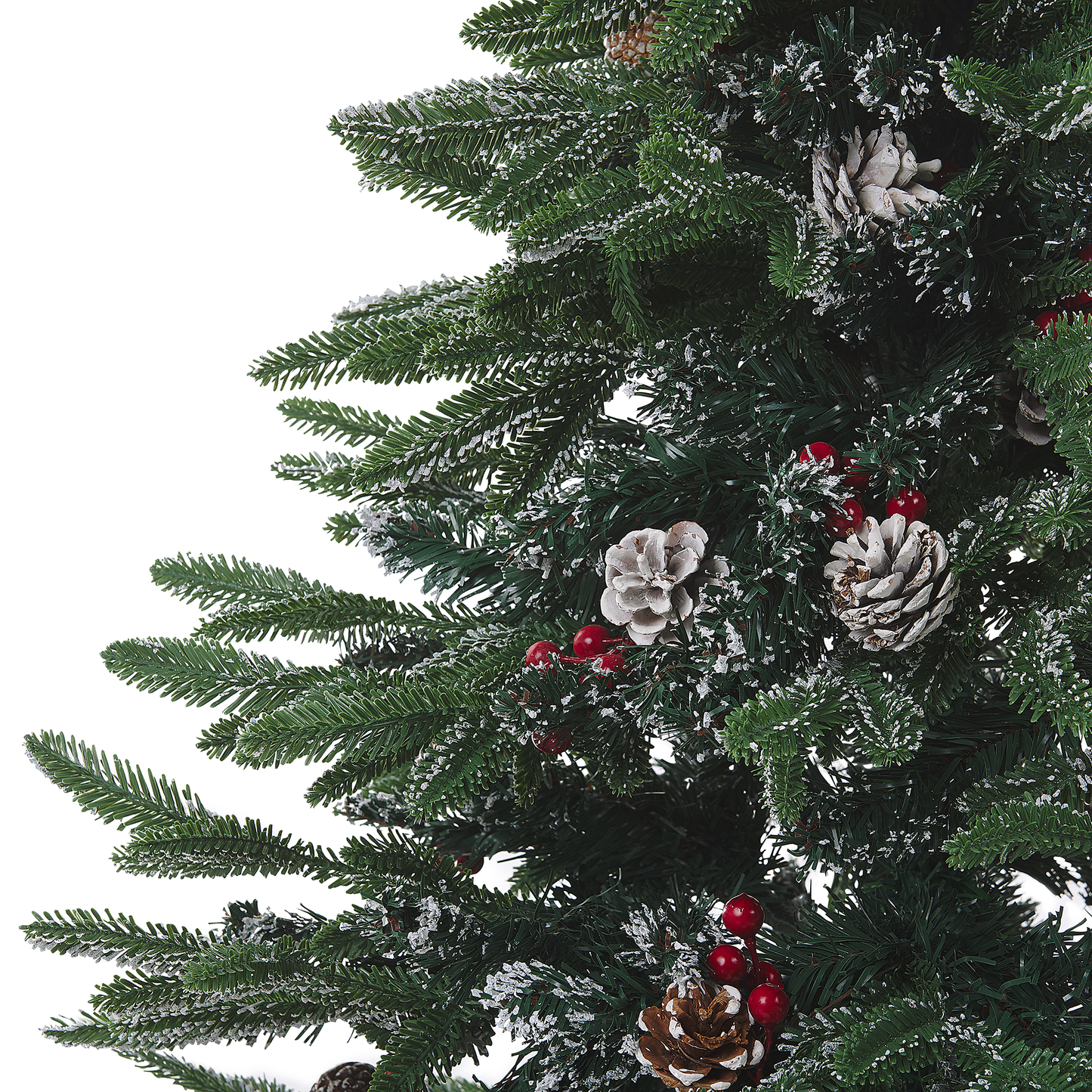 Künstlicher Weihnachtsbaum mit Schnee bestreut 120 cm grün DENALI