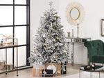 Künstlicher Weihnachtsbaum schneebedeckt 180 cm weiss FORAKER