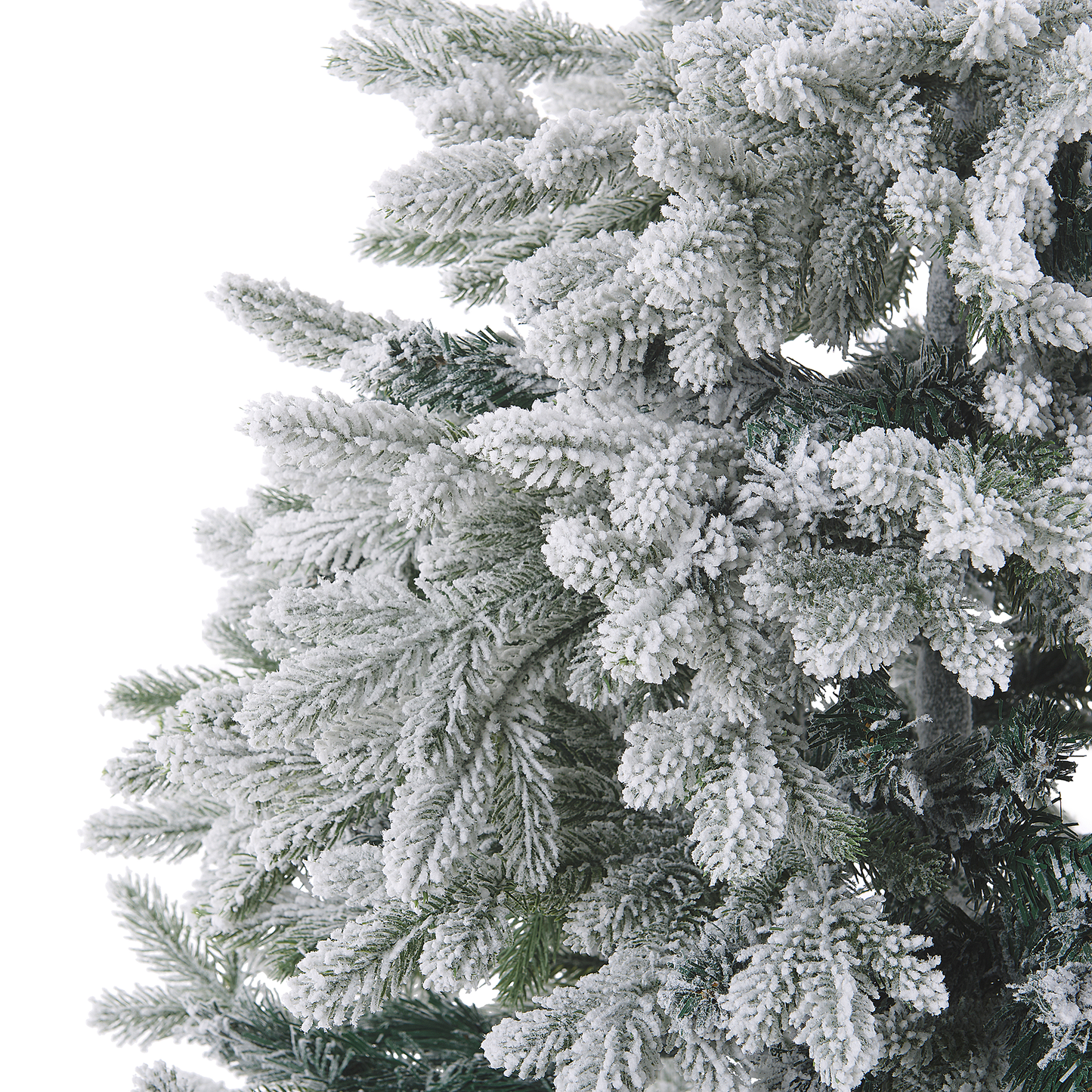 Künstlicher Weihnachtsbaum schneebedeckt 120 cm weiss FORAKER