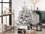 Künstlicher Weihnachtsbaum schneebedeckt 120 cm weiss BASSIE